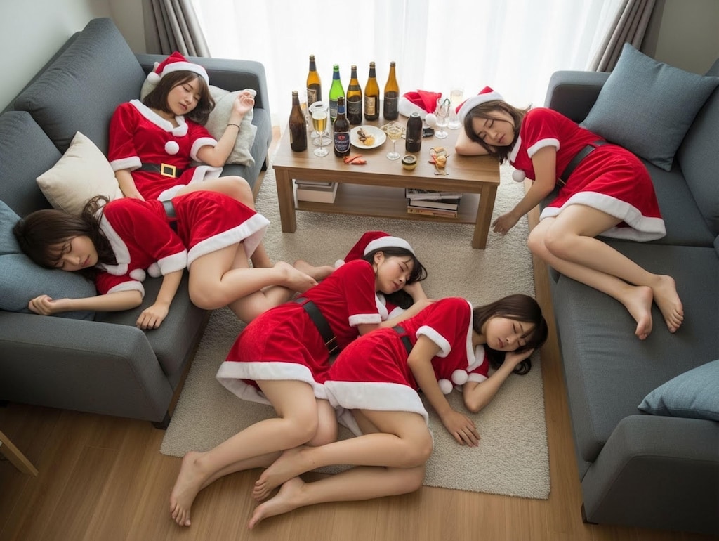 打ち上げは宅呑みに移行したが、死屍累々になり朝を迎えた…。