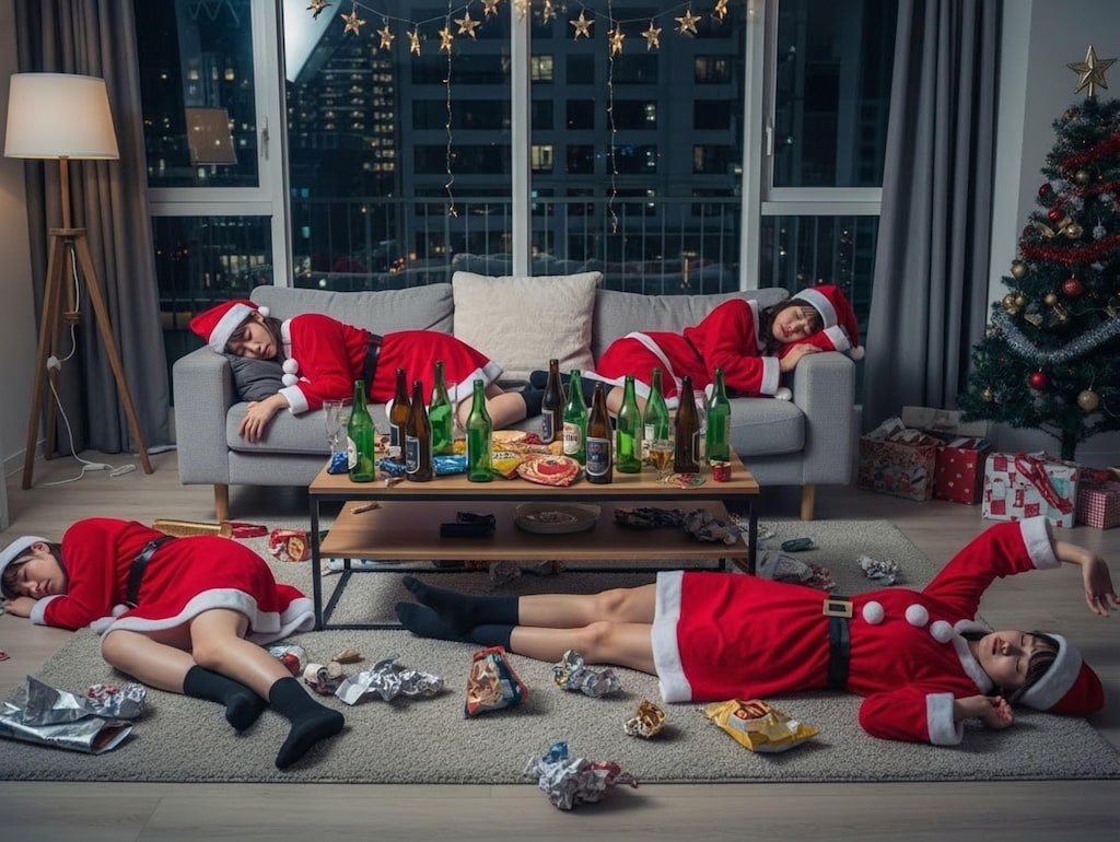 打ち上げは宅呑みに移行したが、死屍累々になり朝を迎えた…。