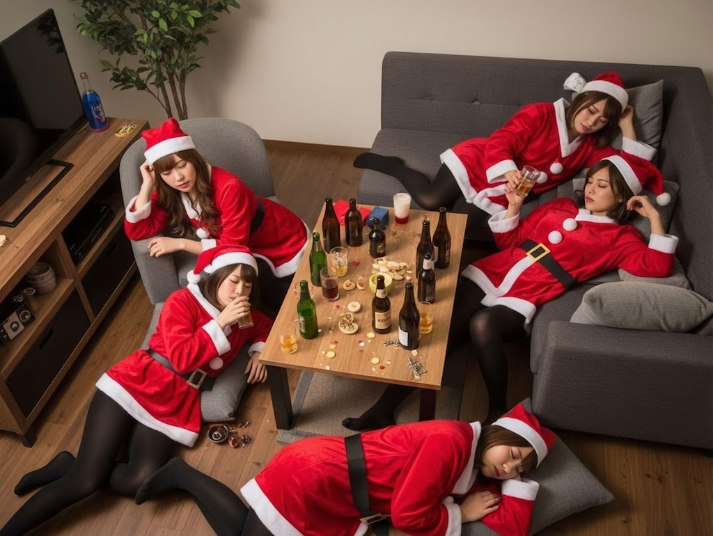 打ち上げは宅呑みに移行したが、死屍累々になり朝を迎えた…。