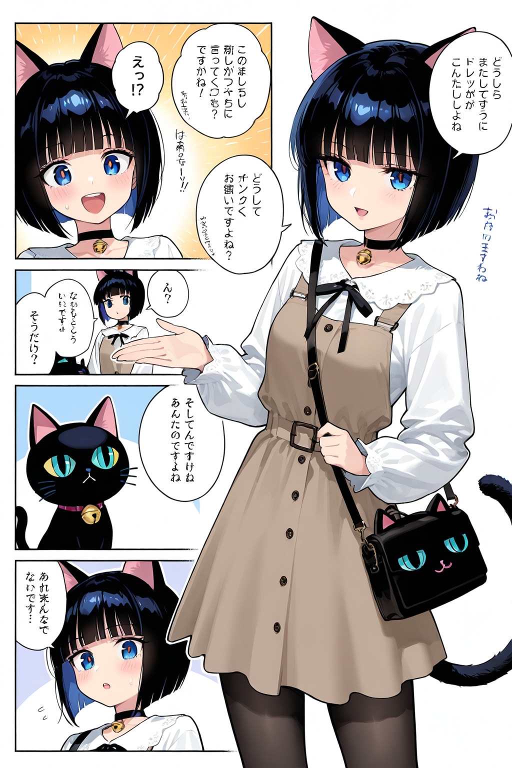 うちの子を漫画っぽく描いてもらった