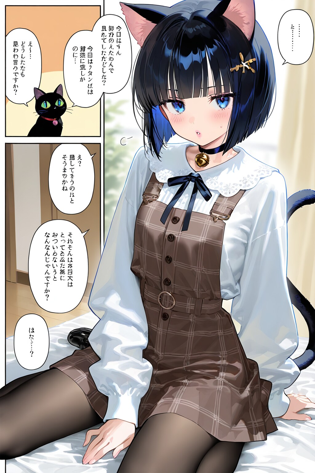 うちの子を漫画っぽく描いてもらった