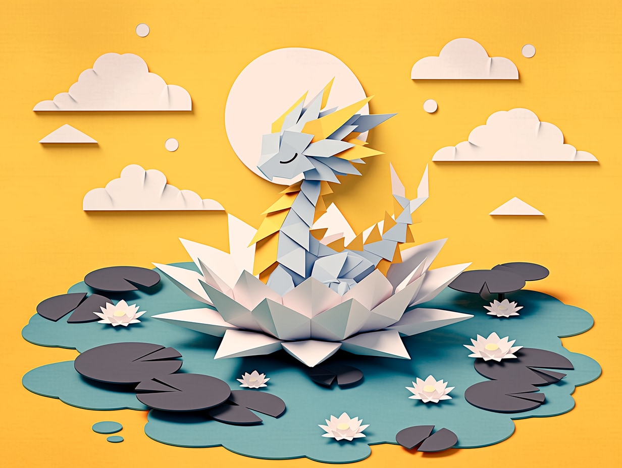 オリガミドラゴン | の人気AIイラスト・グラビア