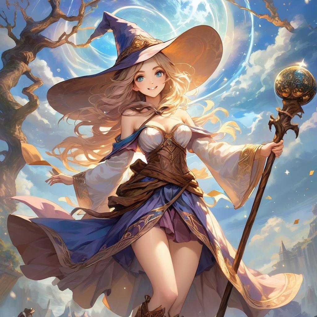 ミニスカ魔法使い