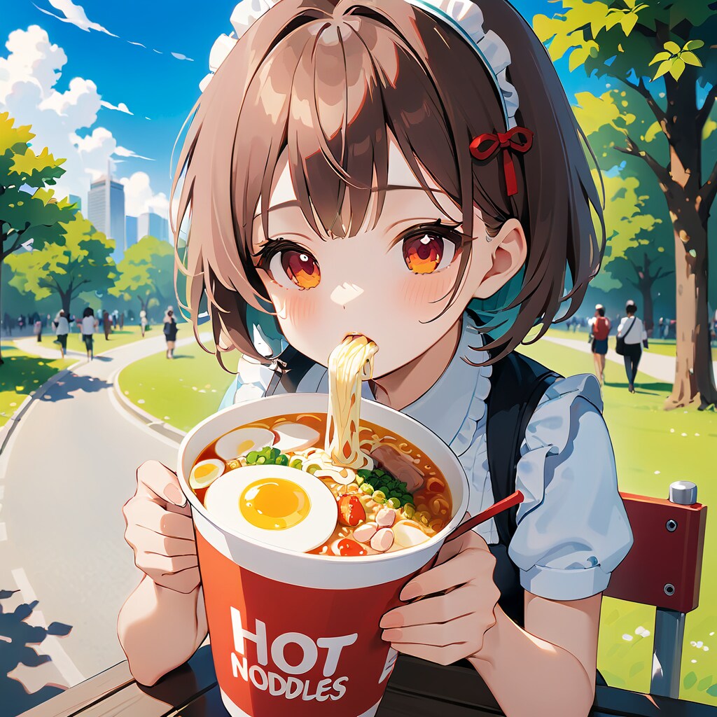 こっそり近くの公園で... | の人気AIイラスト・グラビア