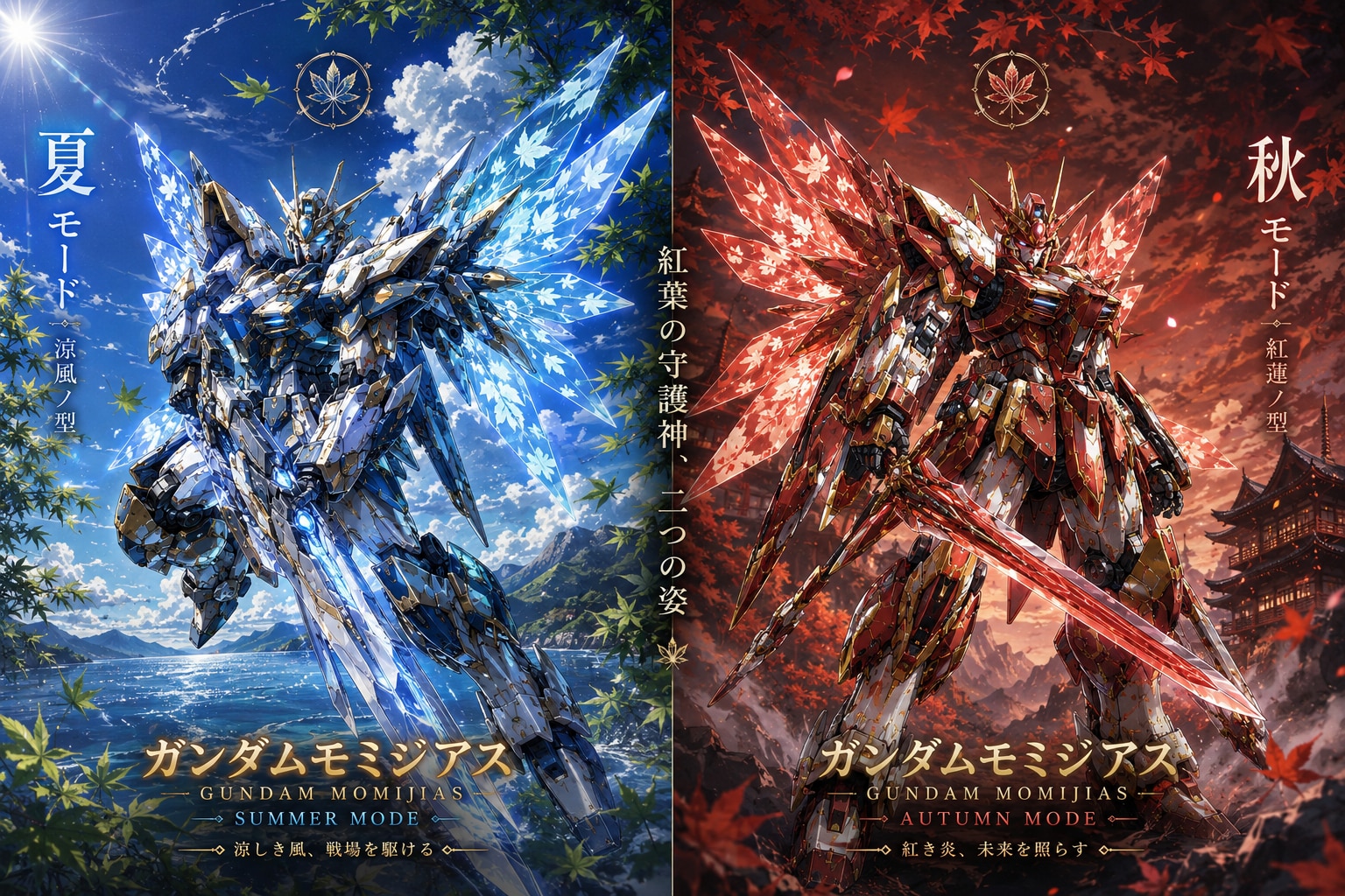 四季折々のガンダムモミジアス