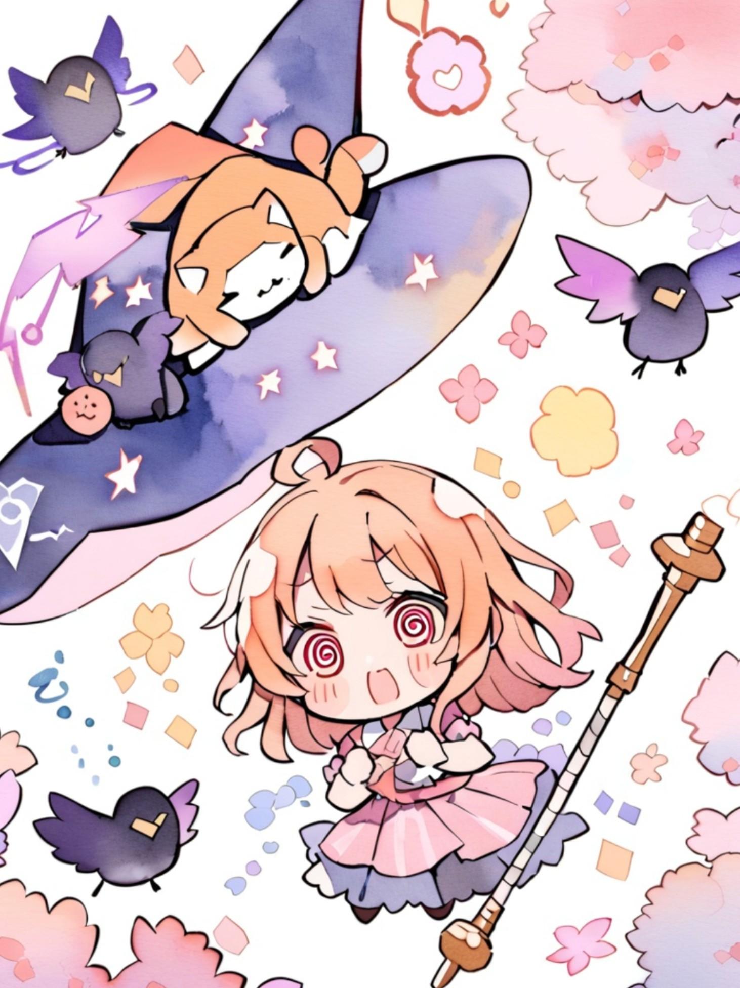 魔法使いのオレンジ髪ちゃん