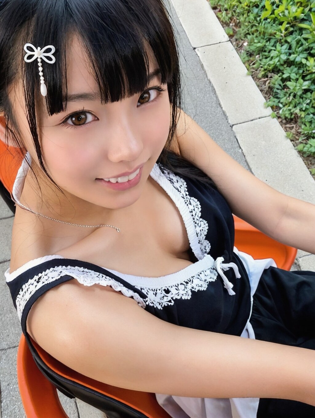 胸ちらJD