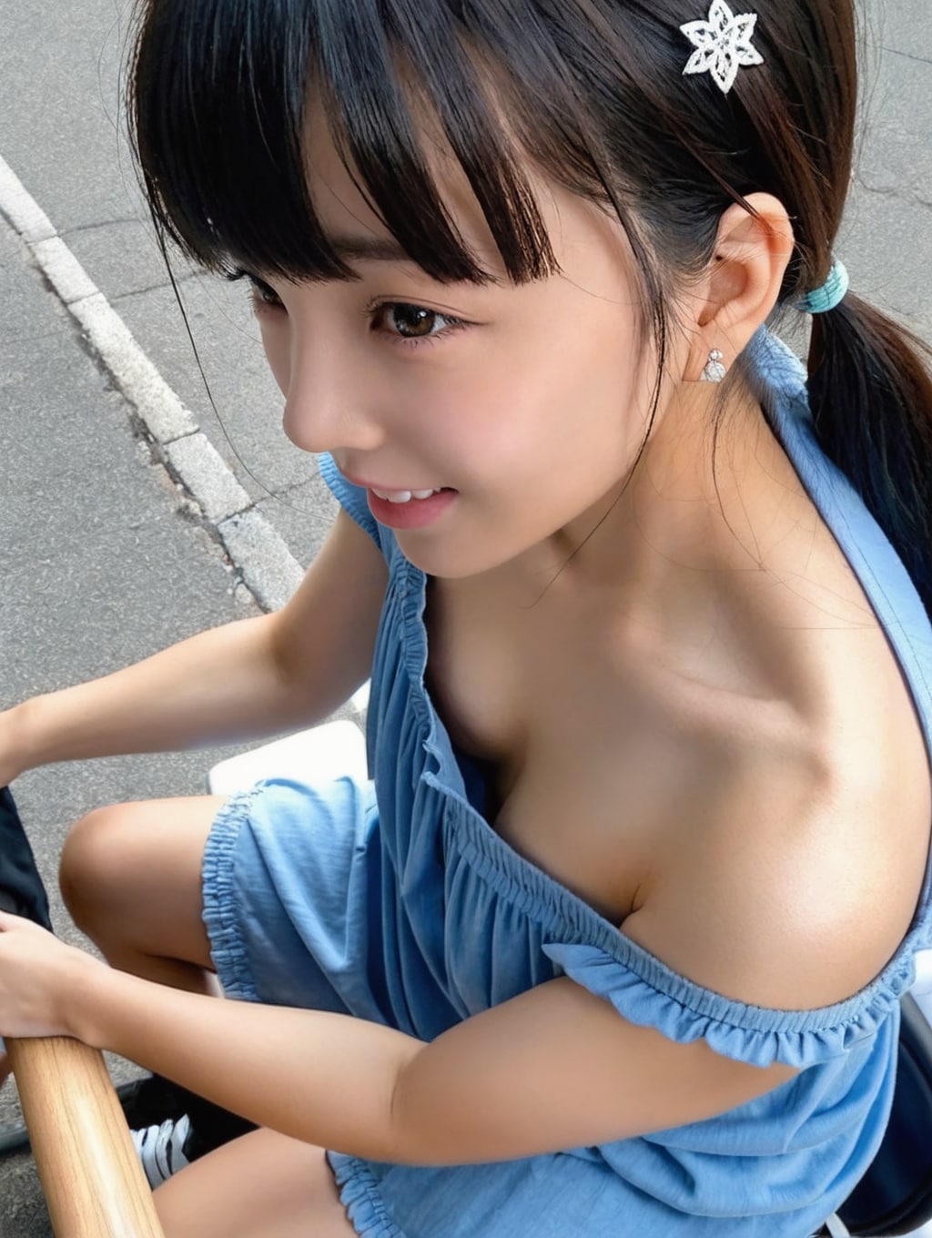 胸ちらJD