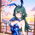 バニーガール衣装の手毬(ちちぷい版) 3枚目