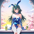 バニーガール衣装の手毬(ちちぷい版) 2枚目