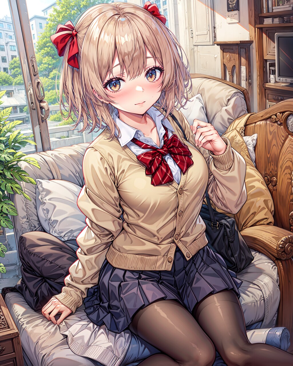 少女の視線