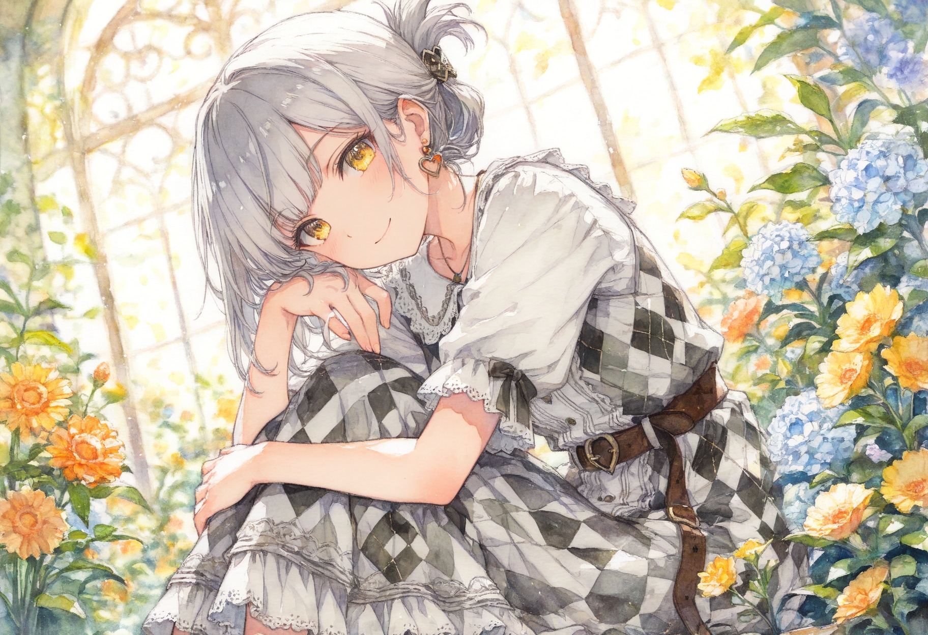 看板娘　flowers
