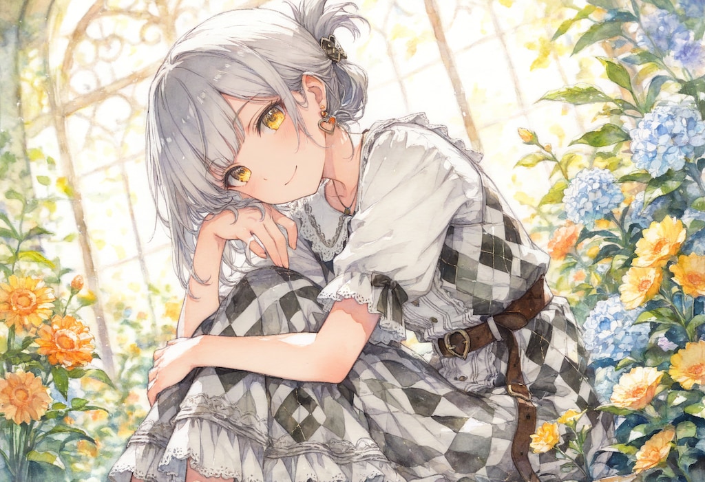 看板娘　flowers