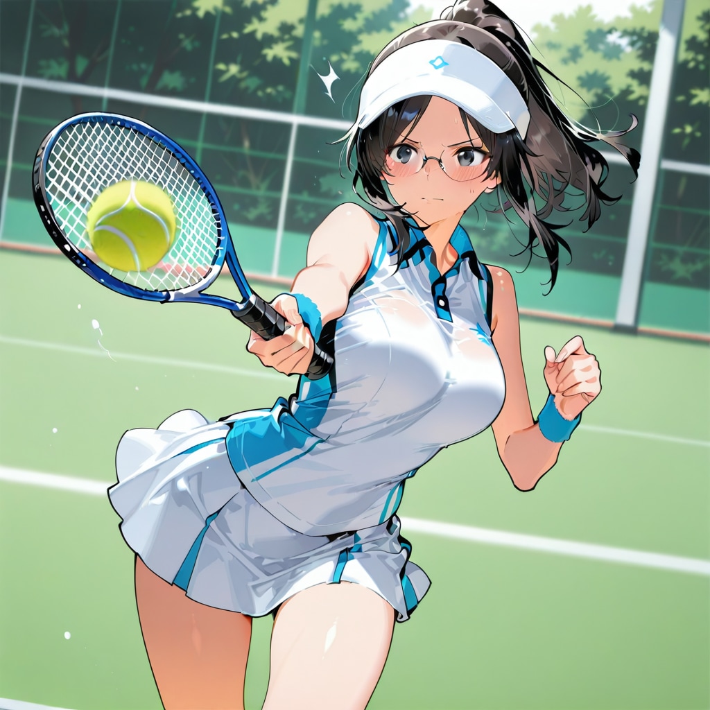 テニスもできちゃう楓ちゃん