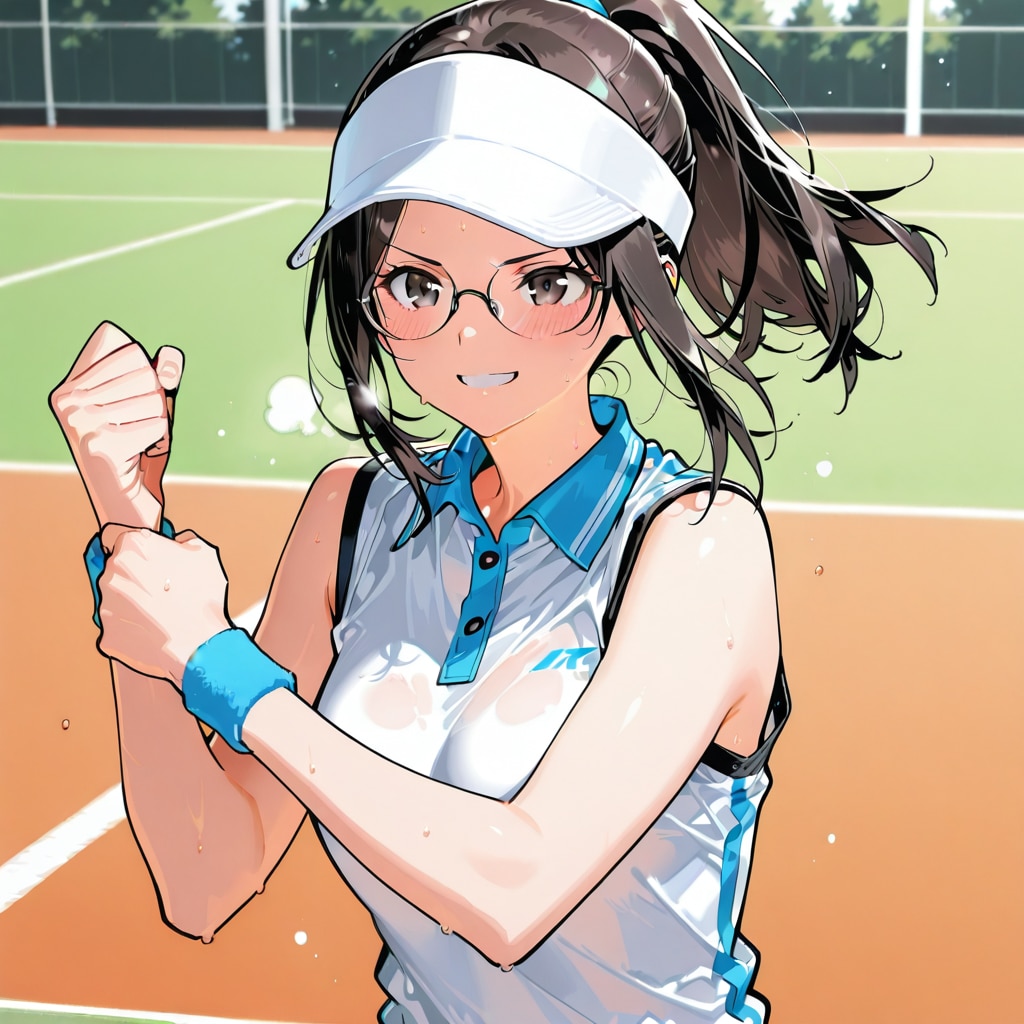 テニスもできちゃう楓ちゃん