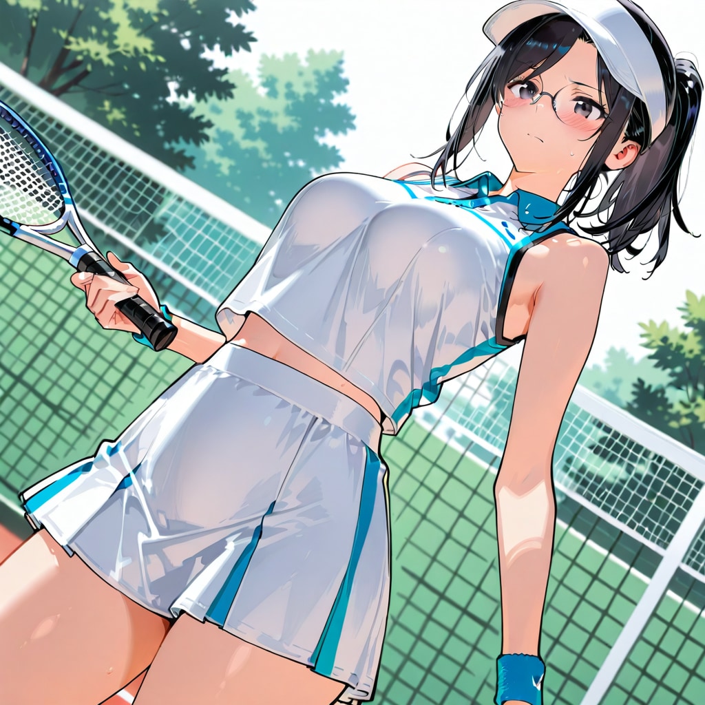 テニスもできちゃう楓ちゃん