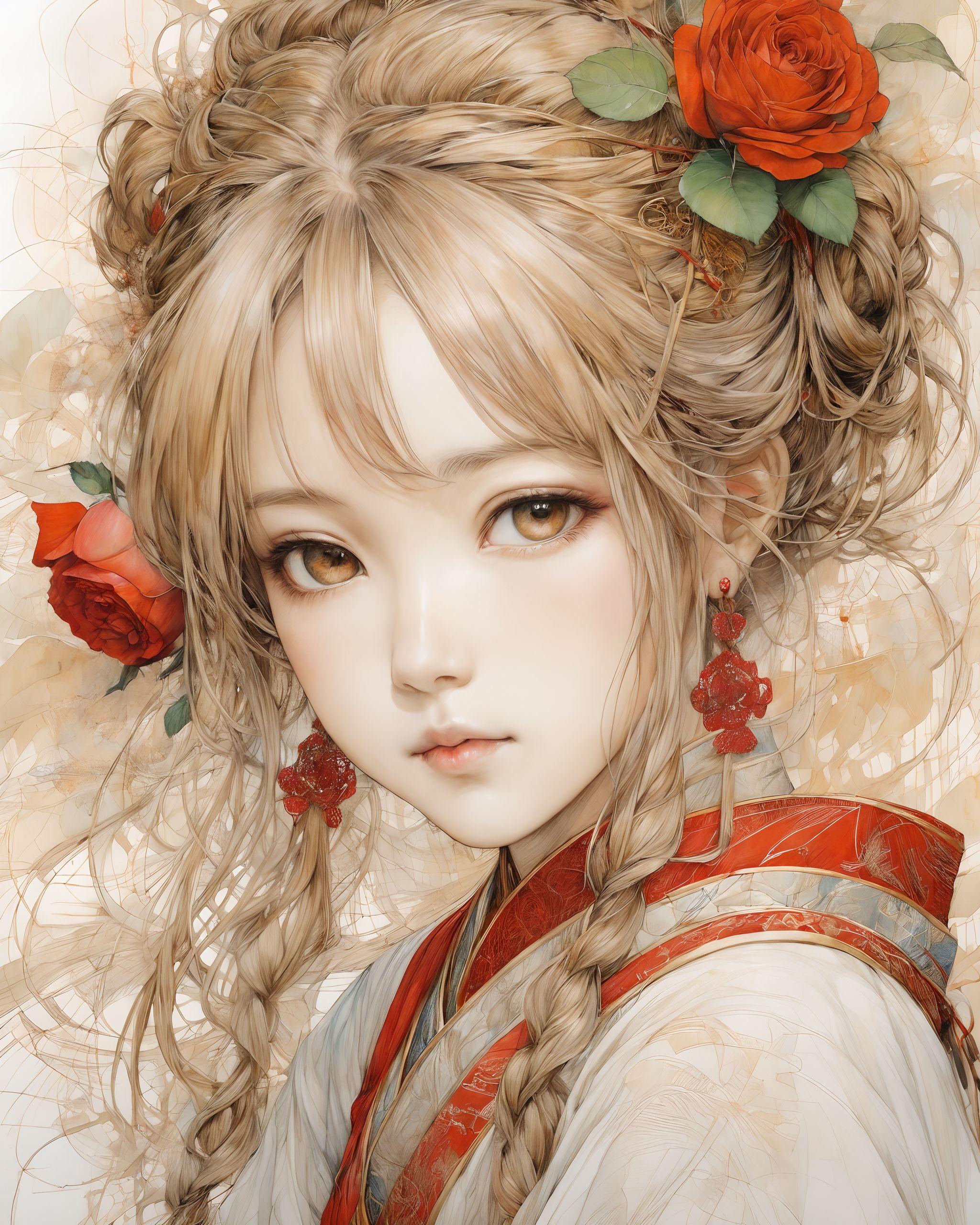 薔薇美女