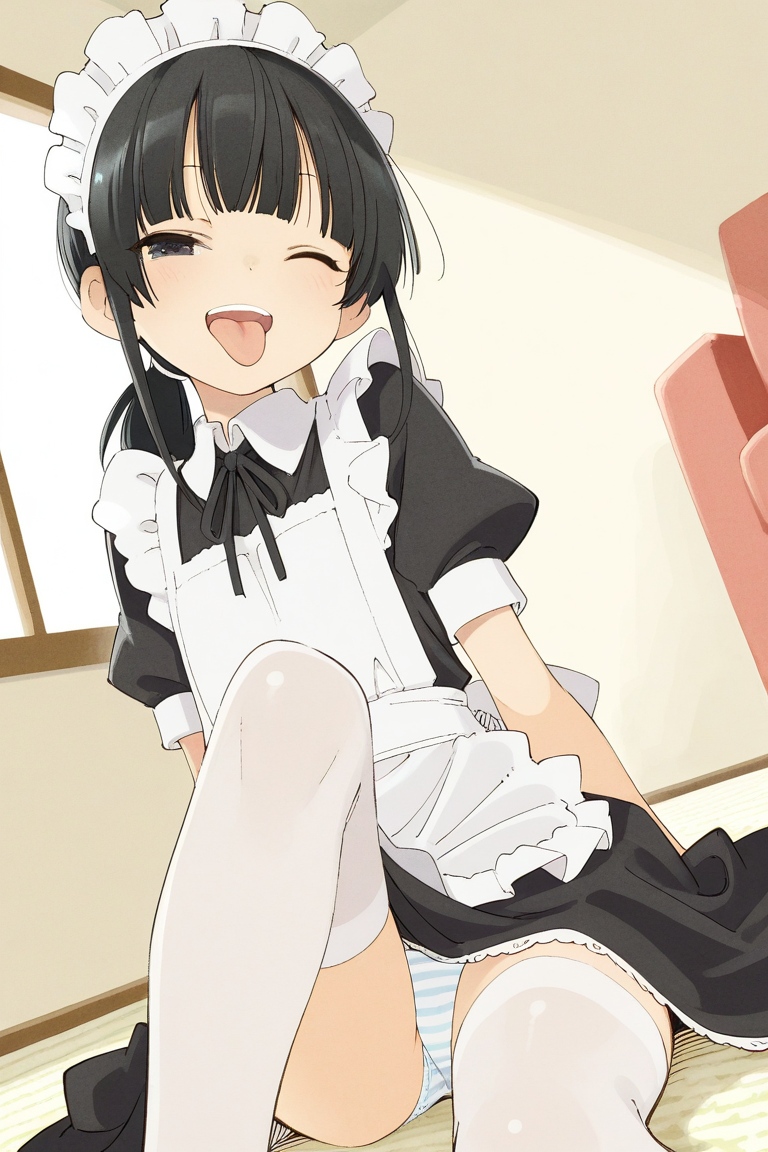 娘の友達が押しかけてきてメイドごっこをしてくれる
