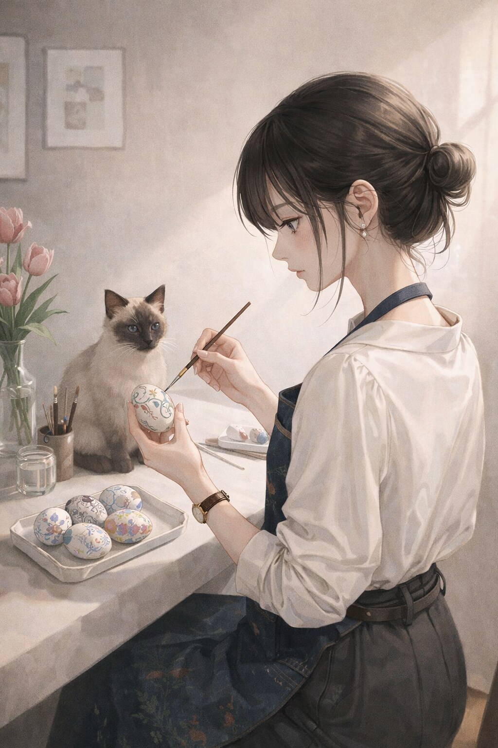 波夷羅ねずは、卵に命を吹き込んでゆく。