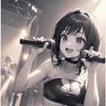 黒づくめさんライブリハーサル ⑨ (漫画風) 2枚目
