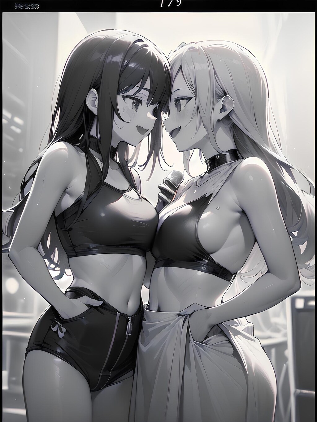 黒づくめさんライブリハーサル ⑨ (漫画風)
