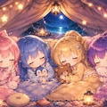 【#アウトドア】魔法少女が海でキャンプ３ 5枚目