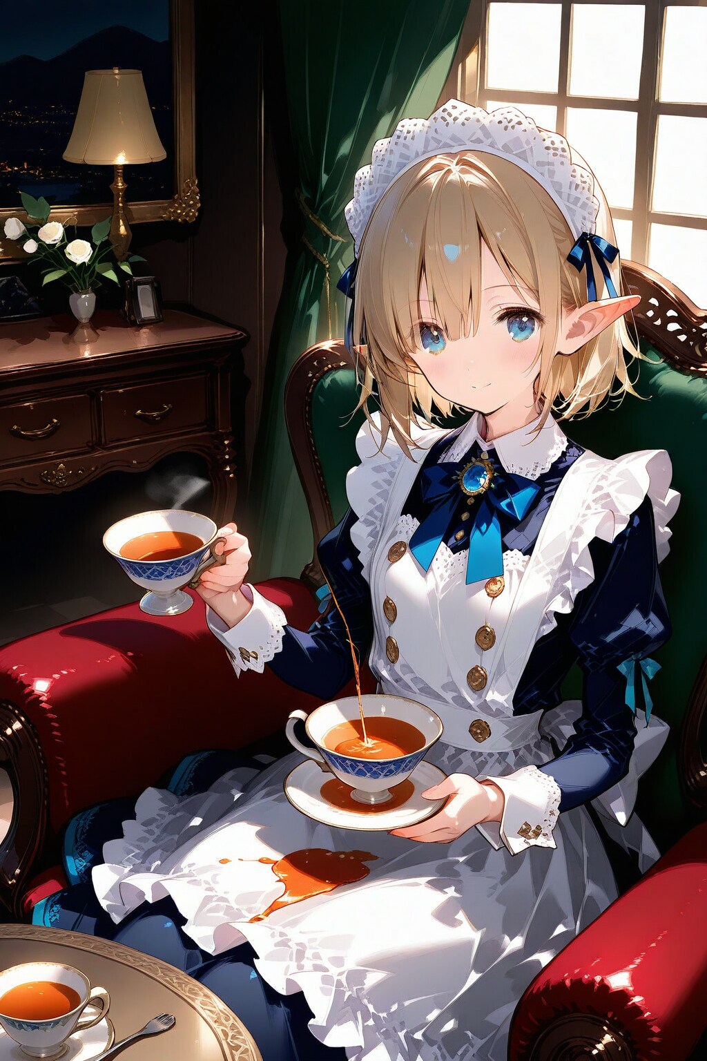 エルフなメイドのティータイム(失敗しました)