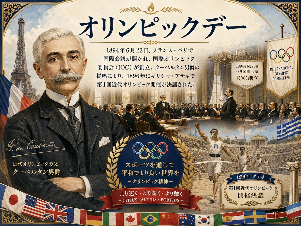[今日は何の日 6/23] オリンピックデー