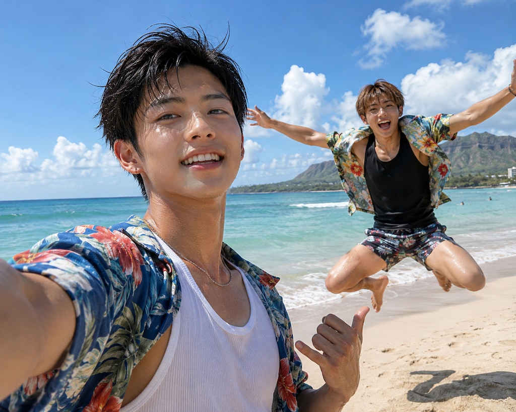 【📸】抜け出したビーチでの思い出