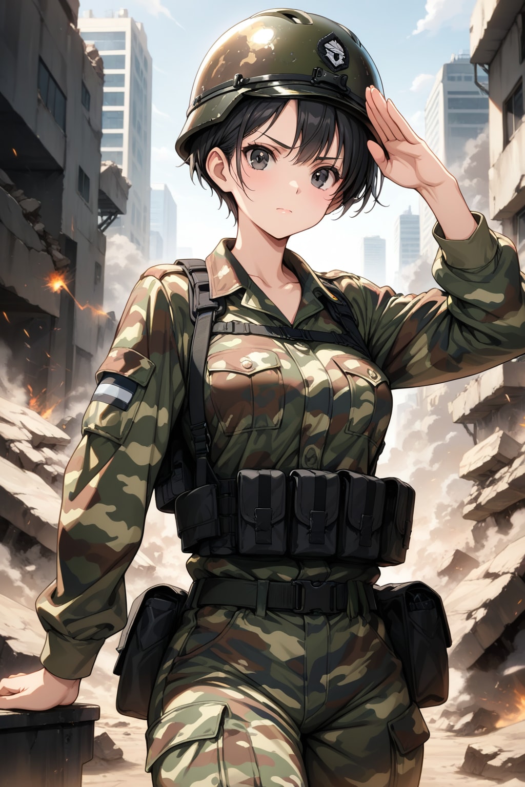 敬礼 | の人気AIイラスト・グラビア