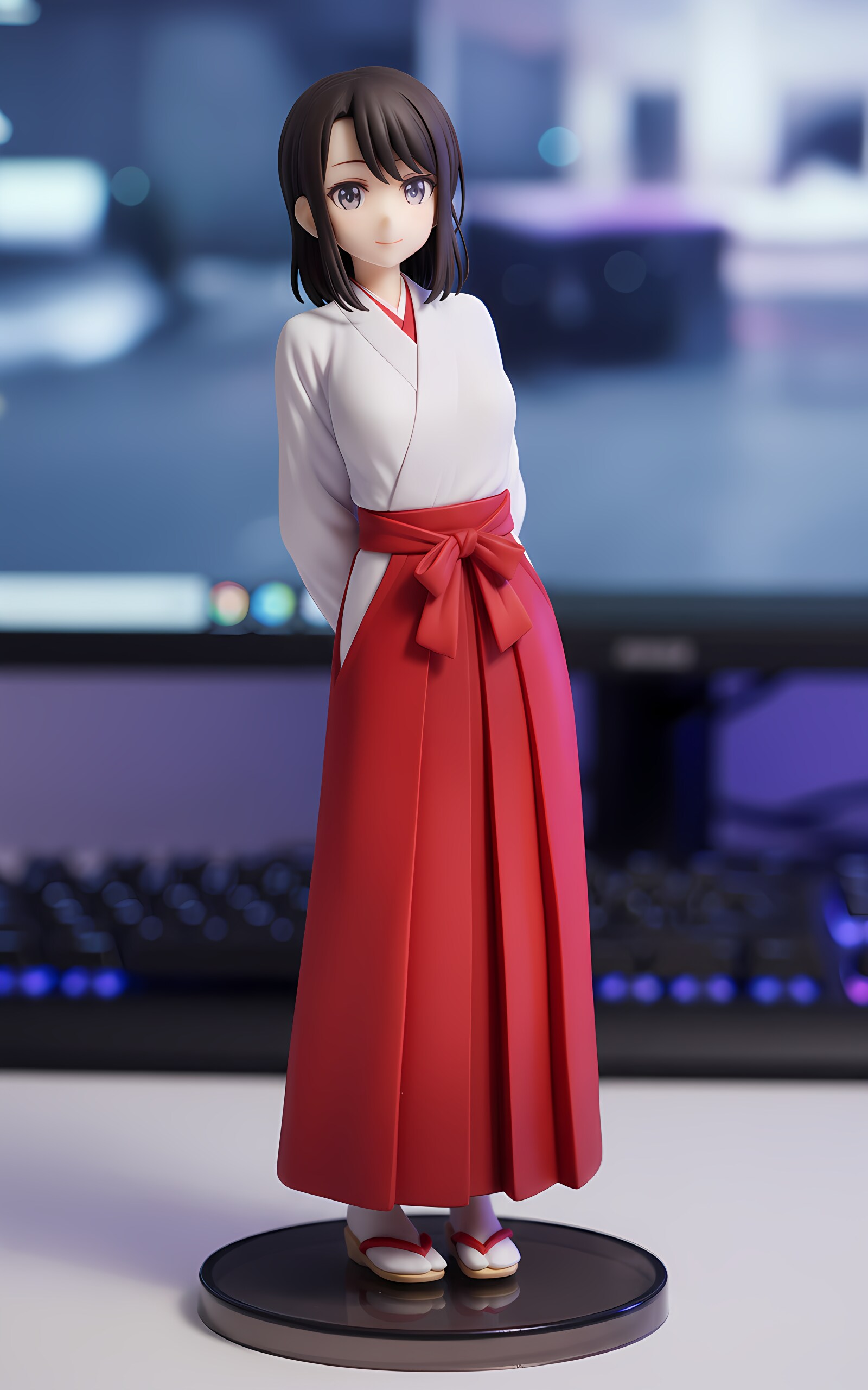 奥沢美咲 巫女 フィギュア風 | の人気AIイラスト・グラビア
