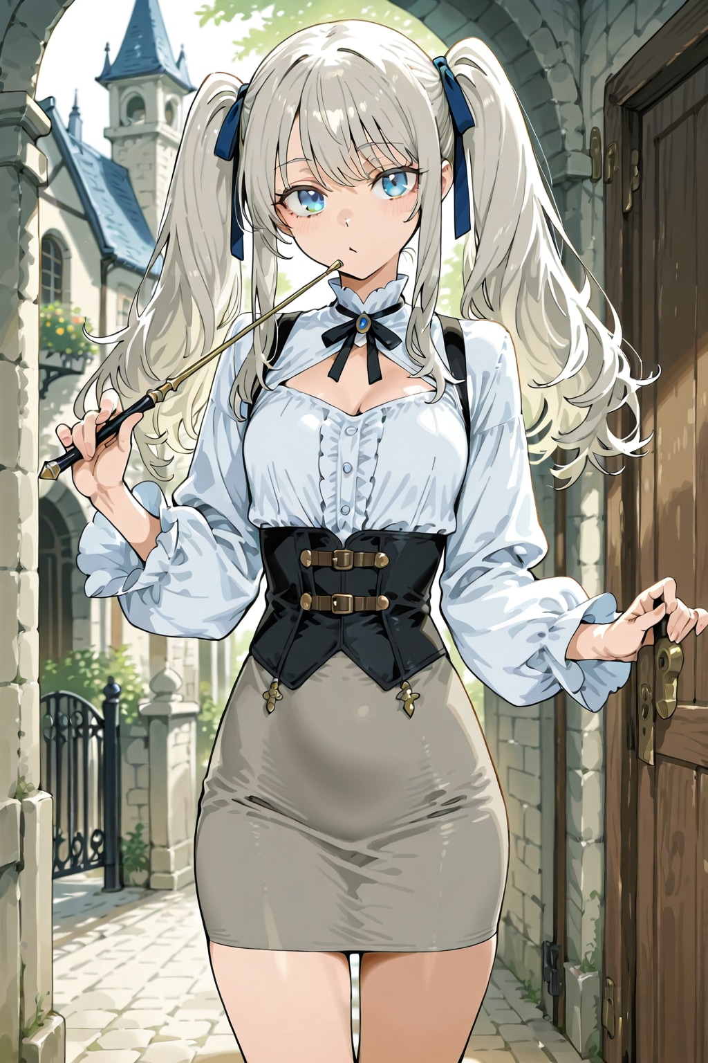 本日は課外授業です　皆さん忘れ物のないように、、、 | の人気AIイラスト・グラビア