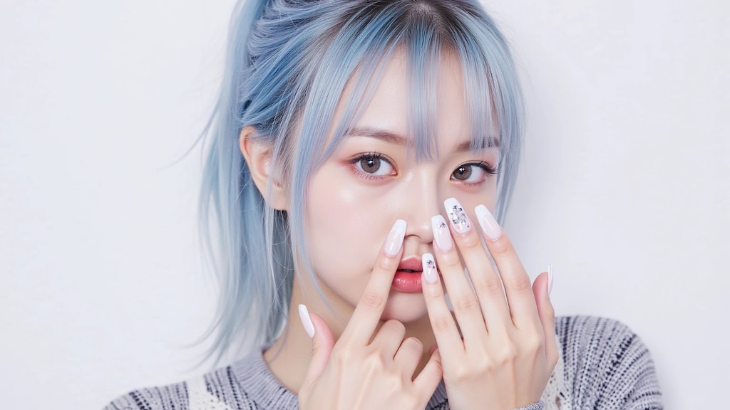 彼女の新作ネイルだよ「どお？似合う？今日のデートの為に新しくしたの♡」