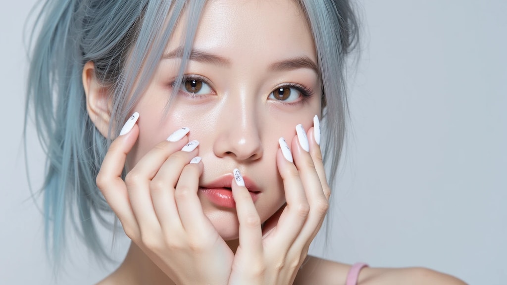 彼女の新作ネイルだよ「どお？似合う？今日のデートの為に新しくしたの♡」