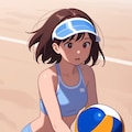 ビーチバレー（シンプルタッチ） 7枚目