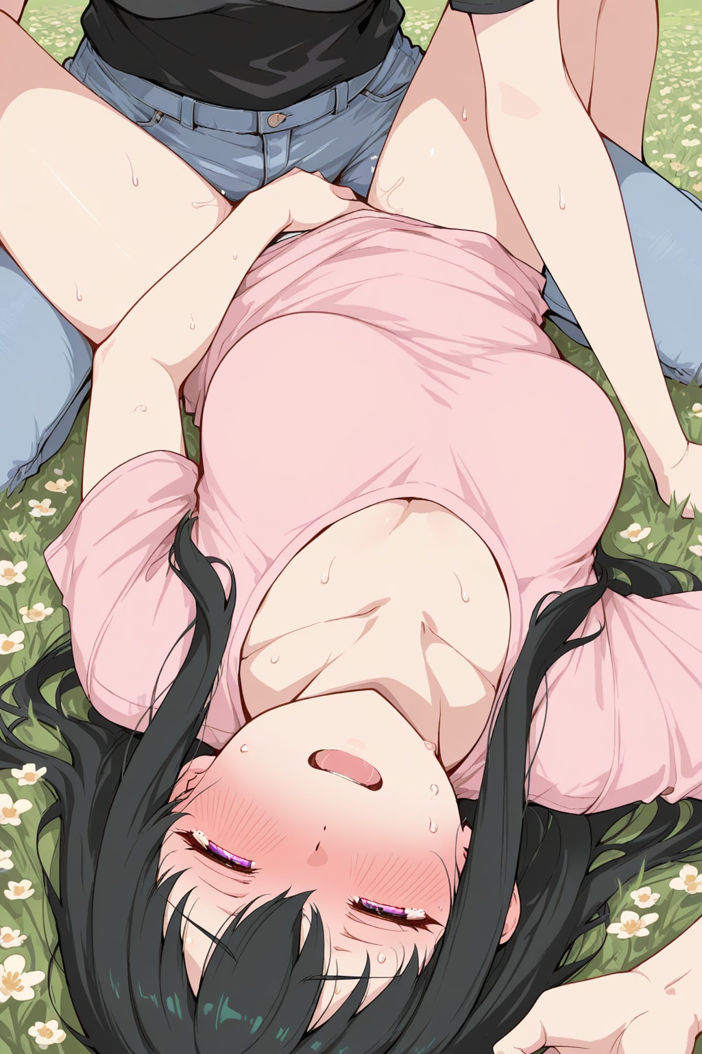 花畑の二人807