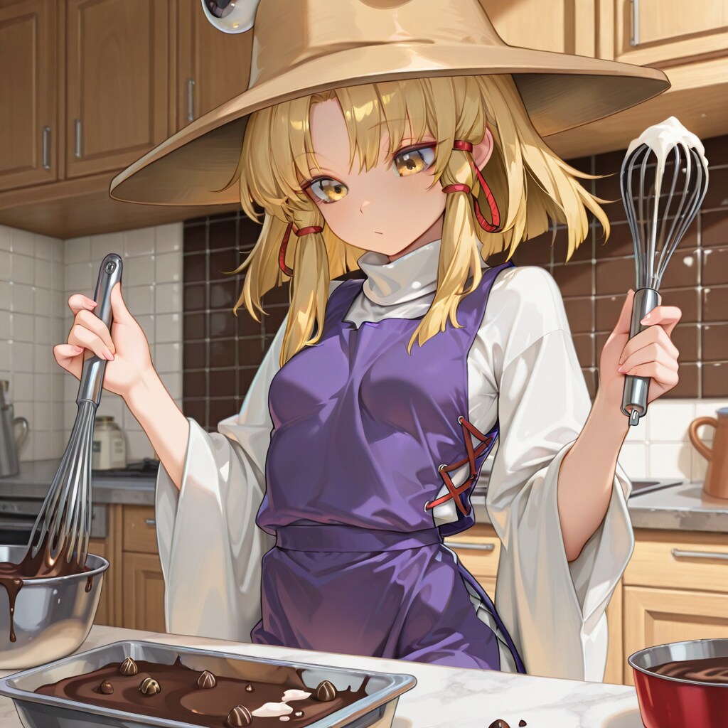 手作りチョコレートを作る諏訪子