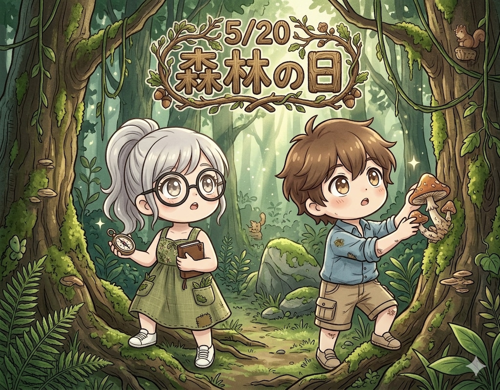 今日は「森林（もり）の日」