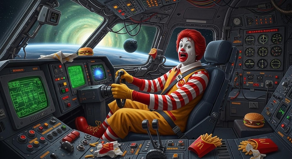 教祖様、必死に🚀操縦中🍔