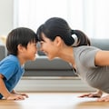腕立て伏せの下に潜り込んで邪魔する 11枚目