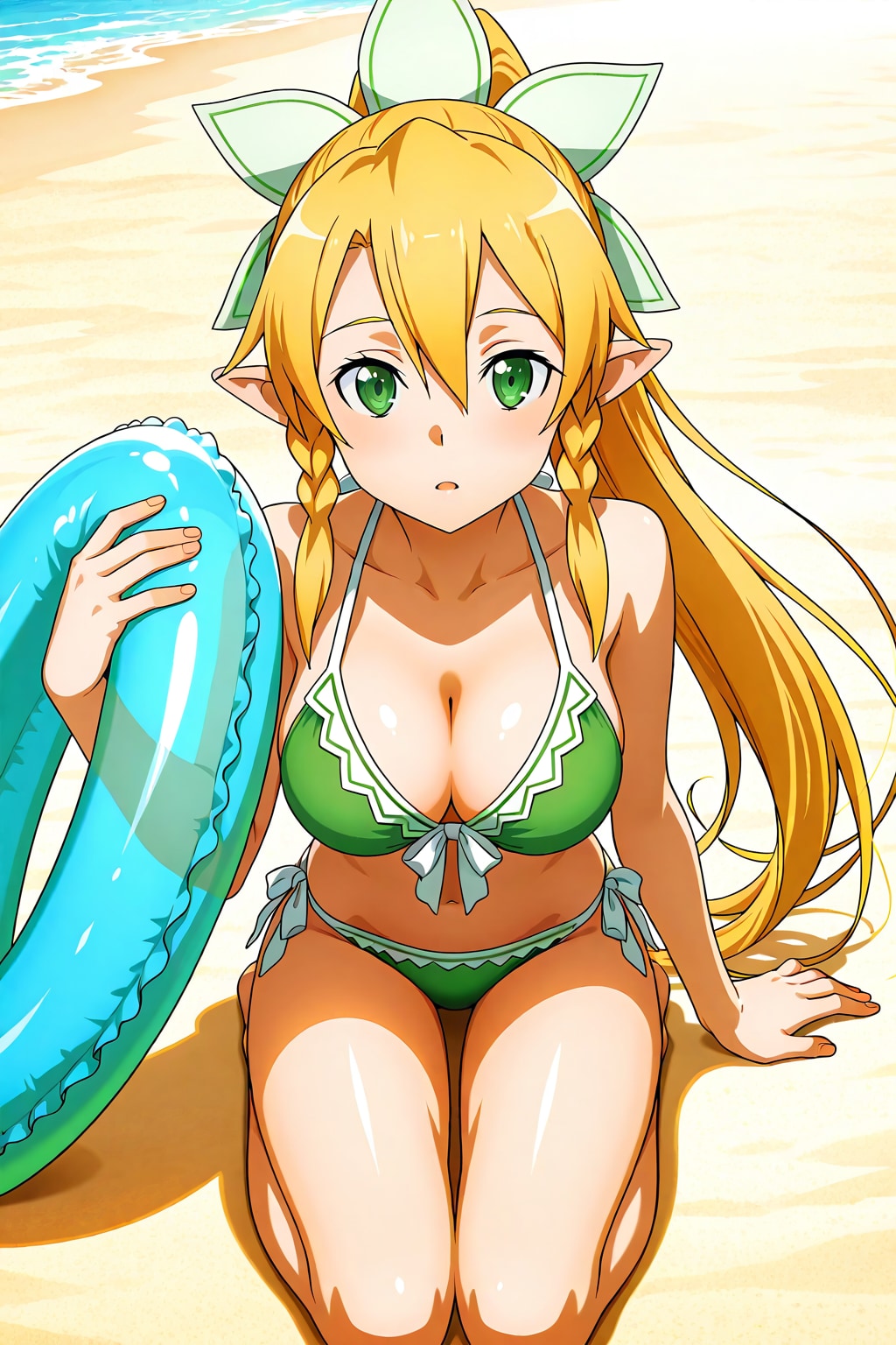 ちち生で水着リーファ