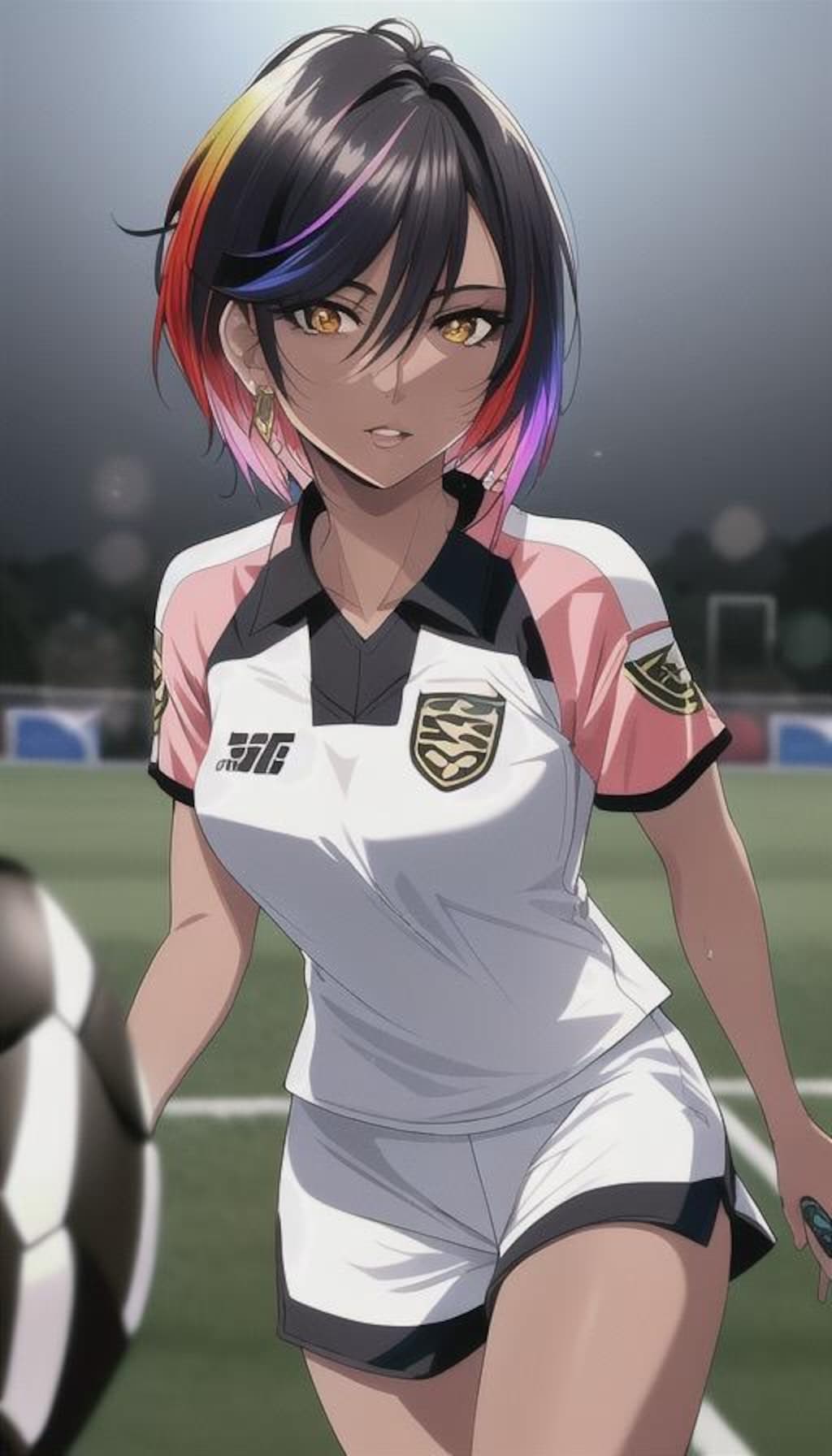 褐色スポーツギャル18（女子サッカー）