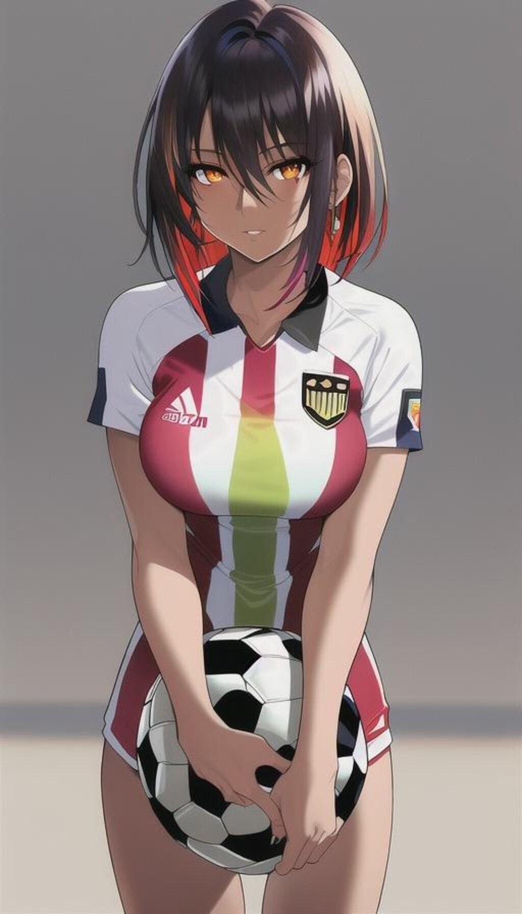 褐色スポーツギャル18（女子サッカー）