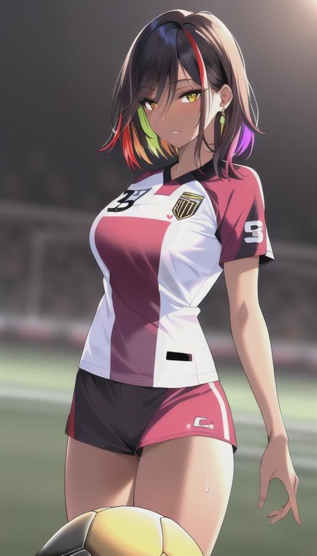褐色スポーツギャル18（女子サッカー）