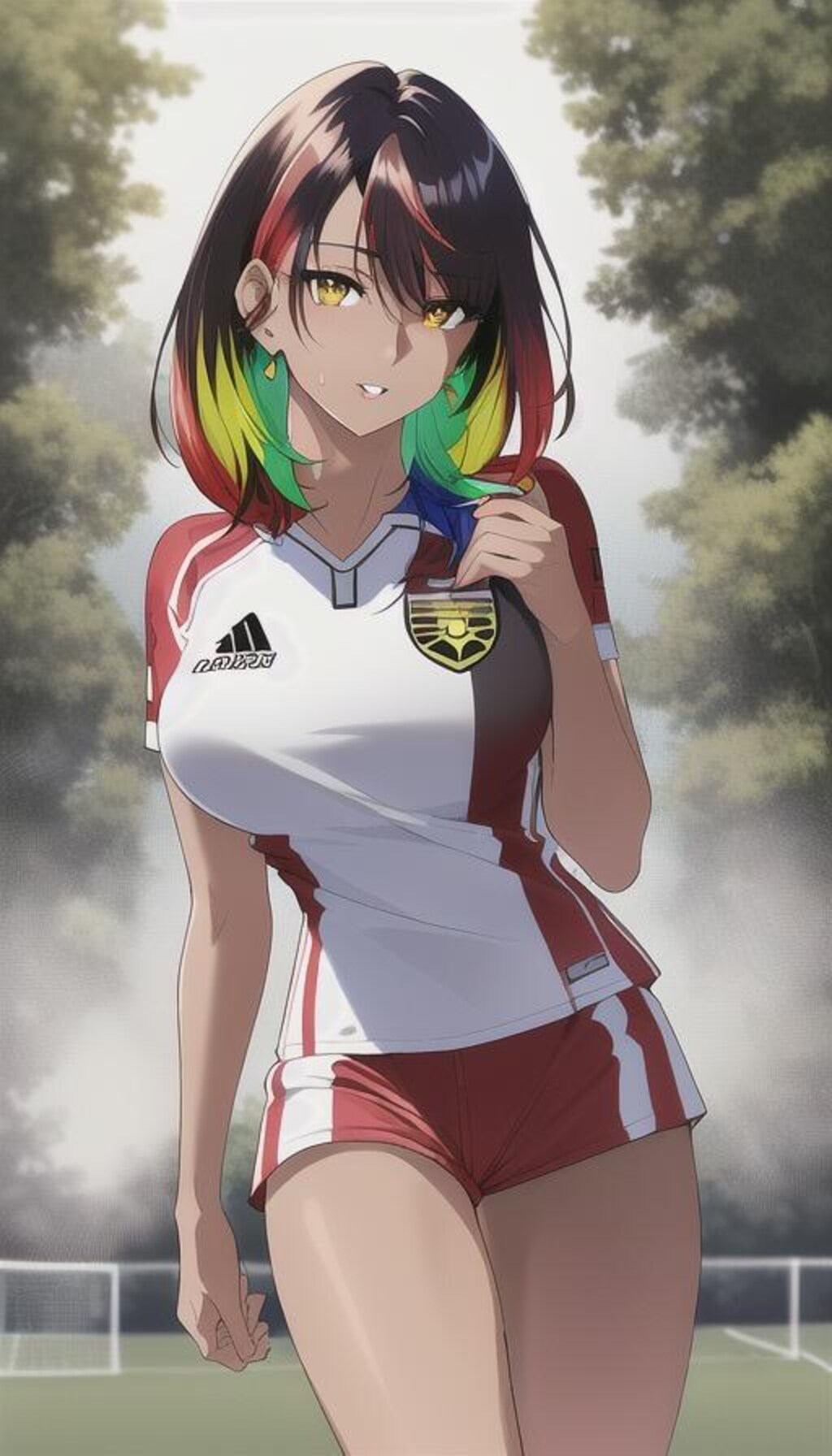 褐色スポーツギャル18（女子サッカー）