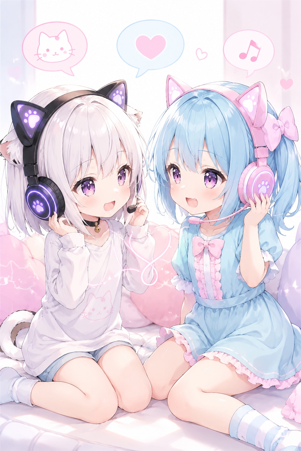 にゃんにゃん通信中🎧🐾 | の人気AIイラスト・グラビア