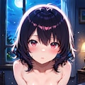 月明かりの寝室で 3枚目