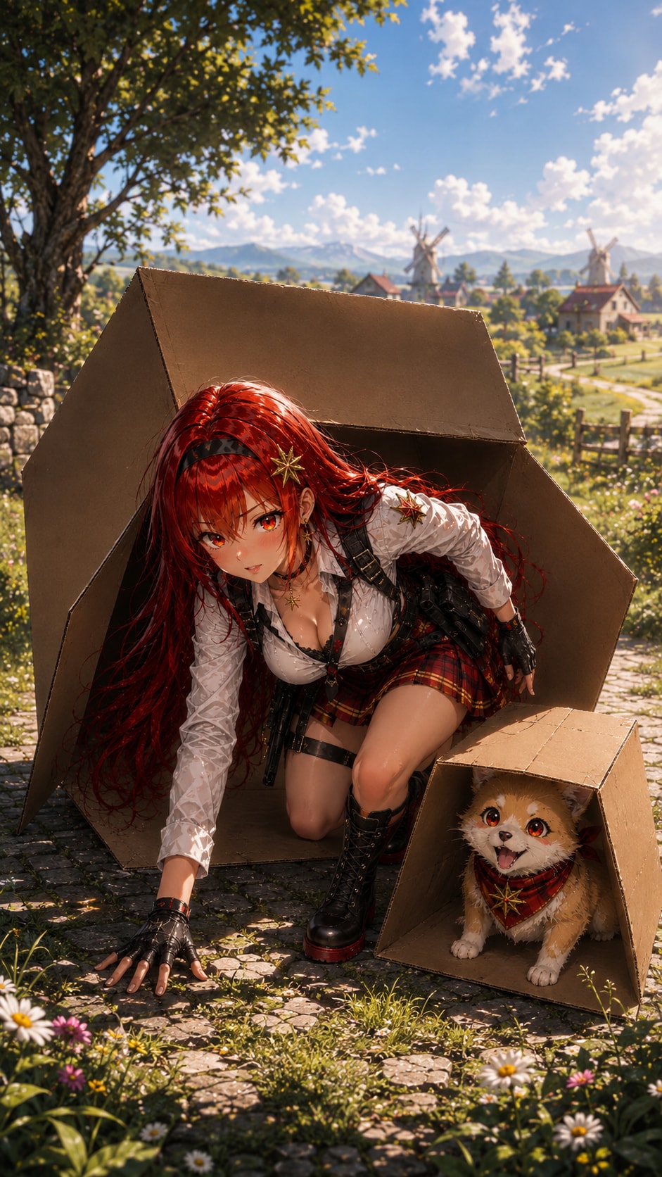 任務の一日📦 ̖́-