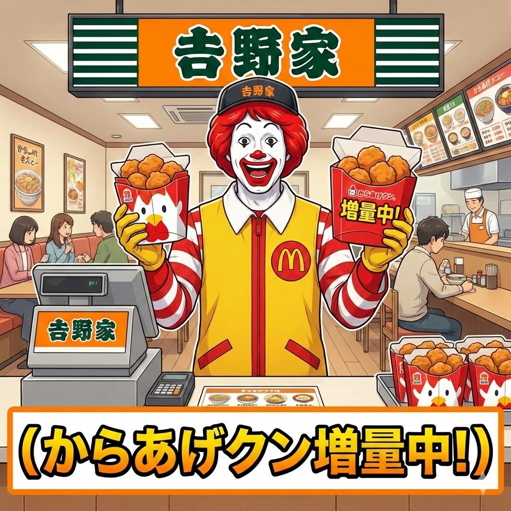 からあげクン増量中！