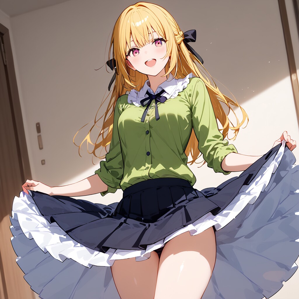 パンツを少し見せてあげますわ💛